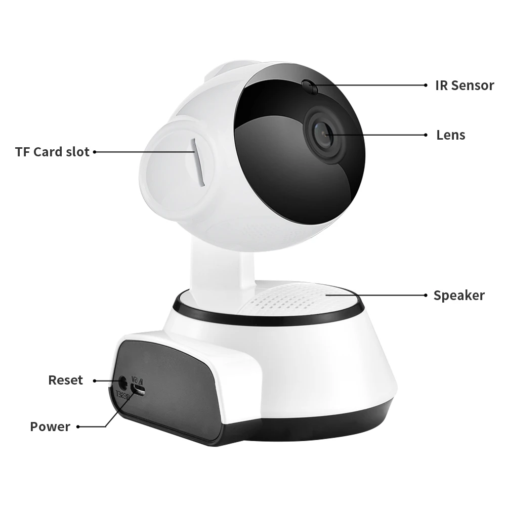 SDETER 2MP 1080P WIFI Kamera IP Bezvadu Mājas Apsardze, CCTV Drošības Sistēmas, INFRASARKANO staru Nakts Redzamības Baby Monitor divvirzienu Runāt