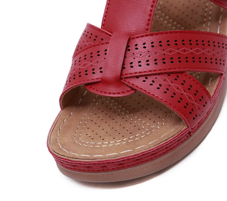 Sieviešu sandales ir 2021. modes pu ādas Vasaras kurpes sieviete tupele pludmales sandales hook&loop gadījuma pamata sandales sieviešu kurpes
