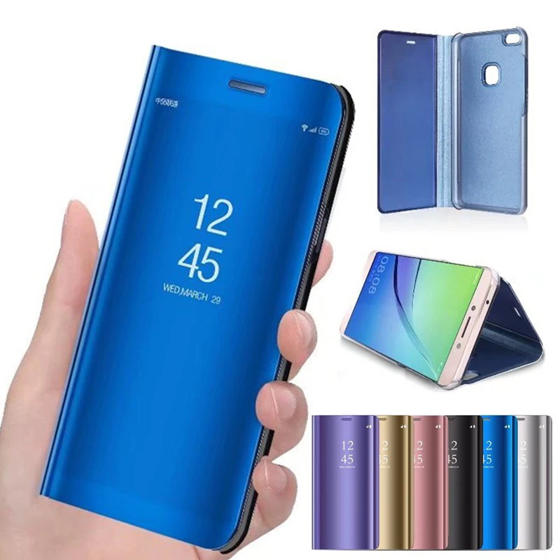 Smart Loga Skata Telefonu Gadījumā Samsung Galaxy S10 Plus S10 5G A10 A20 A30 A40 A50 A60 A70 A80 A90 M10 M20 A2 CORE Spogulis Gadījumā
