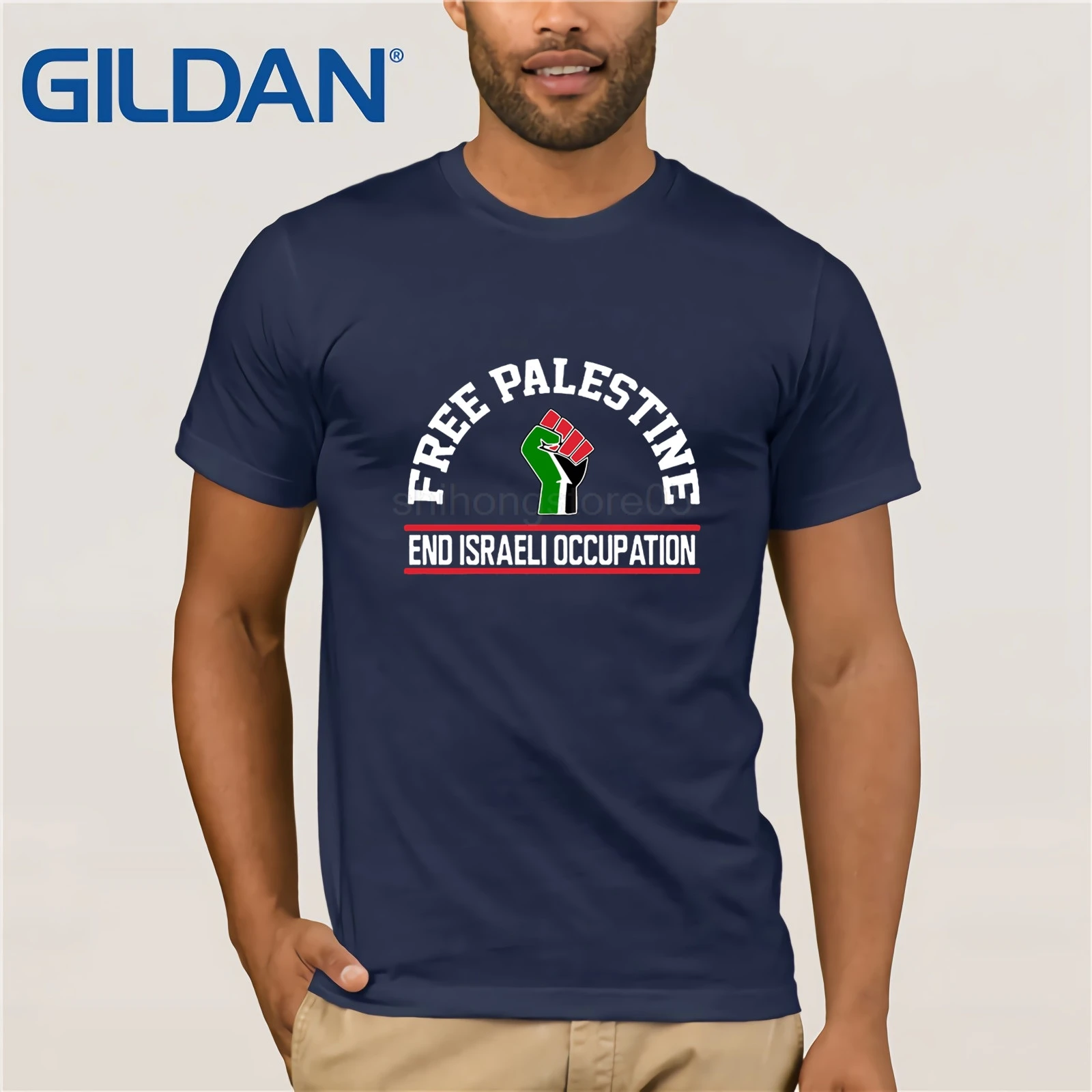 Stila vīriešu t shirtsFashion Kokvilnas T Krekls Bez Palestīnas Beigām Izraēlas Okupāciju Dt Pieaugušo T Krekls, t-veida