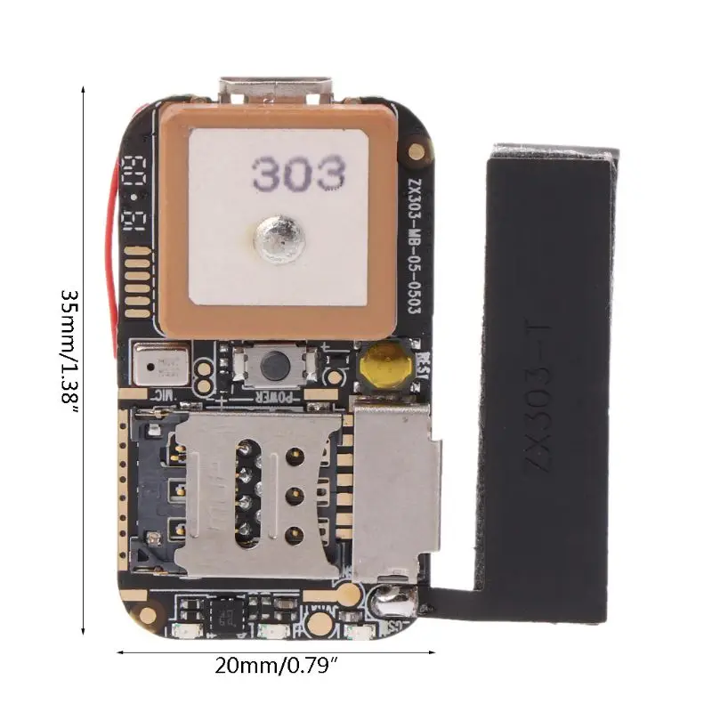 Super Mini Izmērs GPS Trakeris ar GSM a-gps, Wifi, LBS Locator Bezmaksas Web APP Izsekošanas Balss Ieraksti ZX303 PCBA Iekšā #620