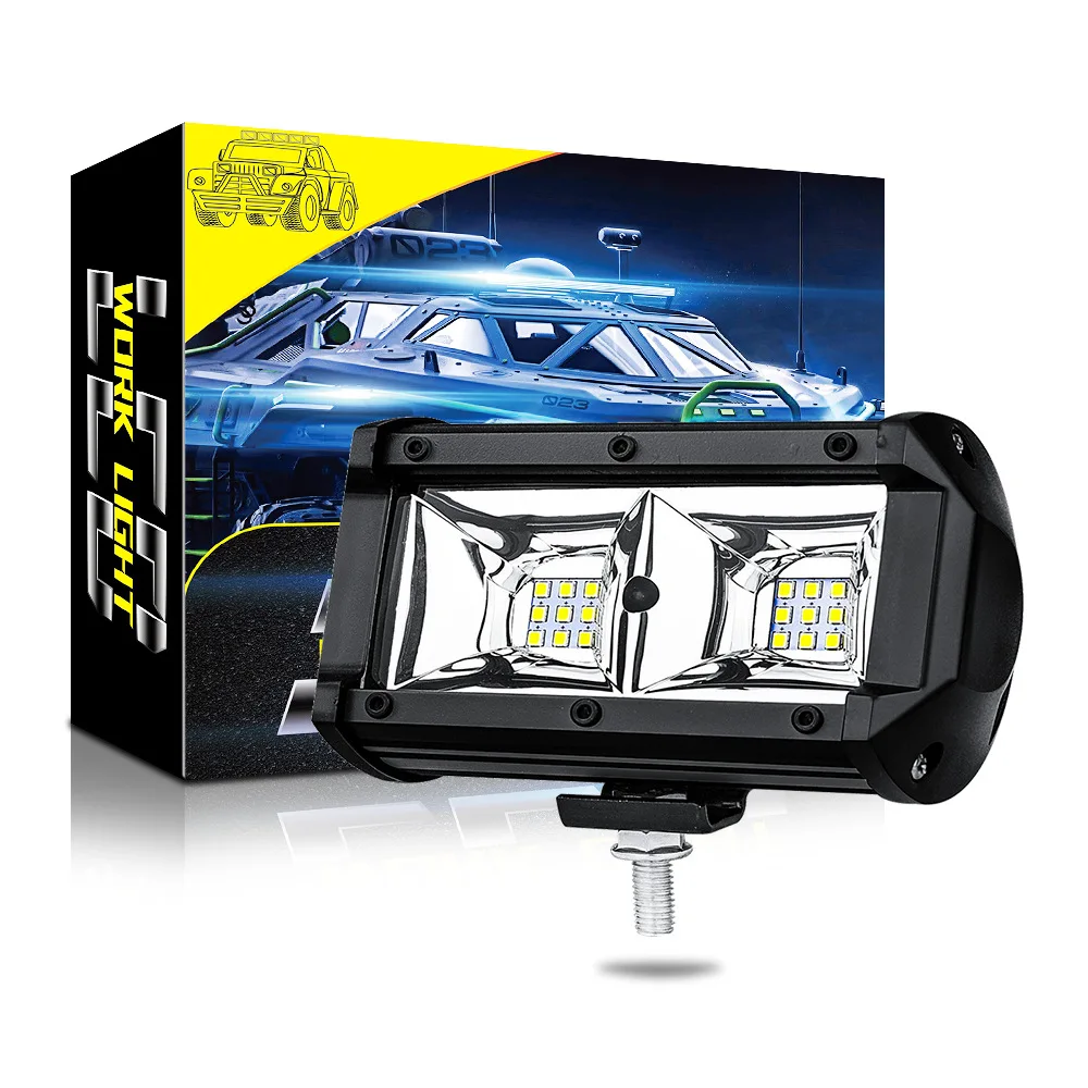 Super Spilgti Auto LED Darba Gaisma Priekšējie Miglas lukturi 5 Collu 18 Gaismas 48W apvidus auto 4*4wd Motociklu Autonoma LED Gaismas