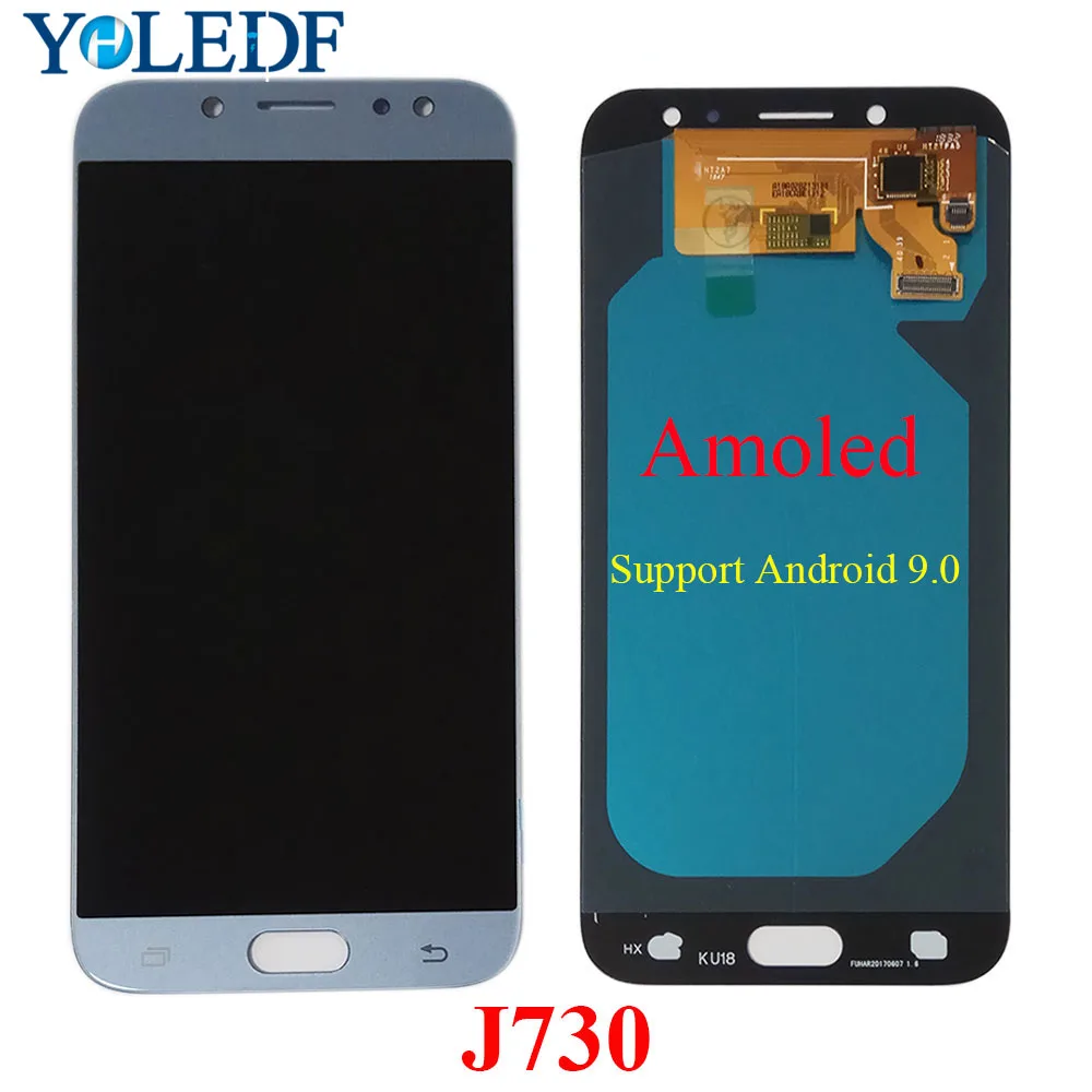 Sākotnējā AMOLED LCD J730F SAMSUNG Galaxy J7 Pro 2017 J730 Displejs LCD skārienekrānu, J730FM/DS J730F/DS J730GM/DS LCD Pantalla