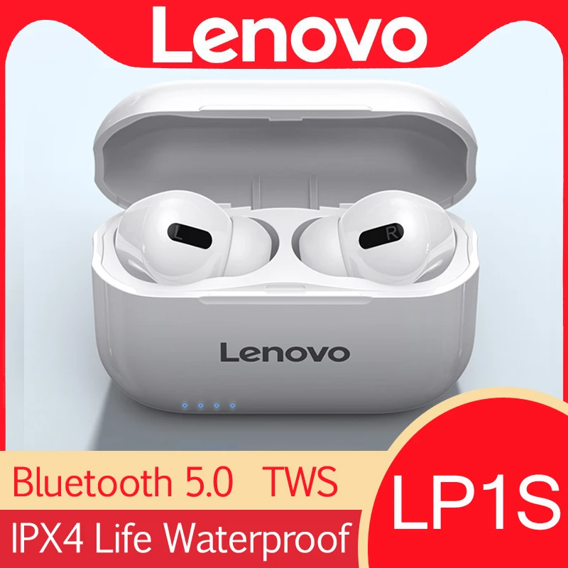 Sākotnējā Lenovo Bezvadu Bluetooth Austiņas earbuds Trokšņa Samazināšanu augstas precizitātes Stereo Austiņas Touch Kontroli Austiņu Visiem Telefoniem