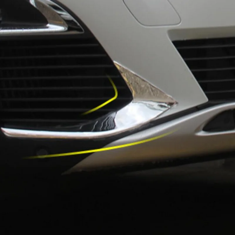 Tonlinker Eksterjers Priekšējie miglas lukturi nostāju Vāka uzlīme par Peugeot 3008/GT 2017-19 Car Styling 2 GAB ABS Chrome Vāka uzlīme