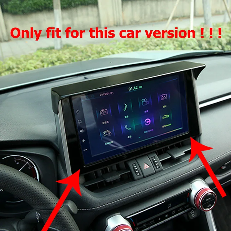 Toyota RAV4 RAV-4 2020 2021 GPS Navigācijas Ekrāns Gaismas Vairogs Saulessargs Pārveidošanas Displejs Ēnojumu Plāksnes Anti-reflective