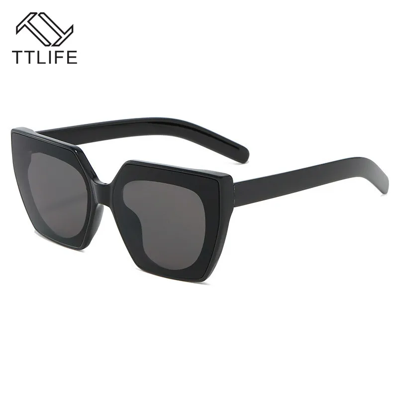 TTLIFE Laukumā Lielgabarīta Saulesbrilles Sieviešu 2020. gadam UV Aizsardzība Slīpums Saules Brilles Liels Rāmis Vintage Skaidrs, Brilles UV400