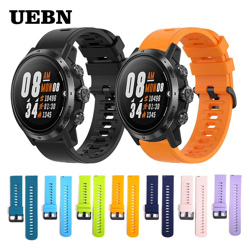 UEBN Sporta Silikona Watchband Rokas Joslā, Lai COROS APEX Pro Siksnu APEX 42mm 46mm Skatīties Maināmiem piederumi watchbands