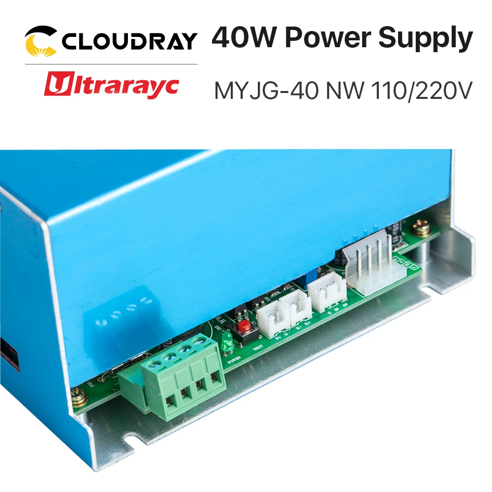 Ultrarayc 40W CO2 Lāzera Barošanas MYJG-40 110V, 220V CO2 Lāzera Gravēšanas Griešanas Mašīna 35-50W