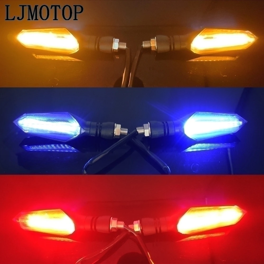 Universālo Motociklu Pagrieziena Signāla LED Gaismas Indikatori Signāla gaismu Yamaha VMAX 1200 NMAX 125 Tenere 700 YZF R120