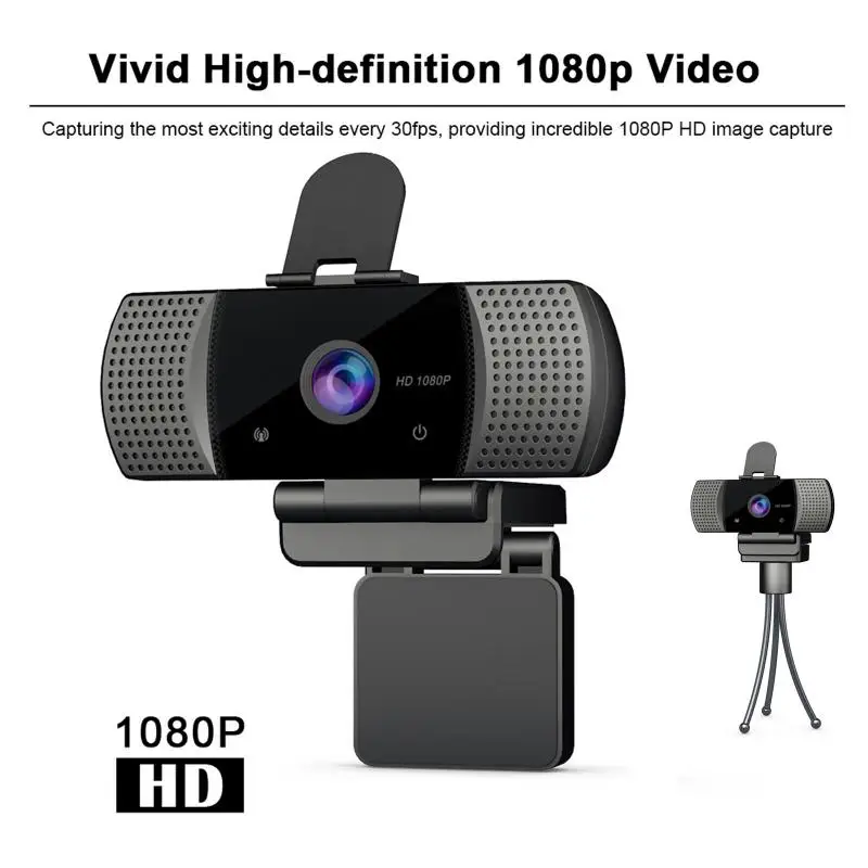 USB Web Kamera Kamera, Full HD 1080p Web Kamera Ar Mikrofonu & Cover Video Kameras ar Datoru, Portatīvo DATORU Pilnīgu Spēlētājs