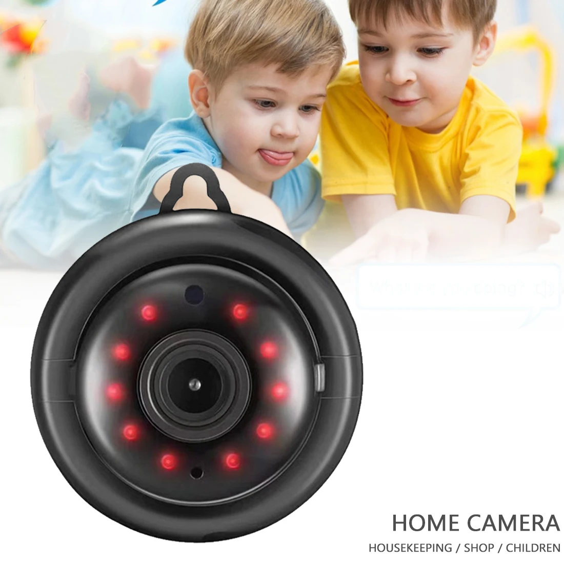 V380 Bezvadu Kamera, WIFI Kameru Baby Monitor IP CCTV IS Nakts Redzamības Home Security Video Monitors divvirzienu Audio Motion Detect