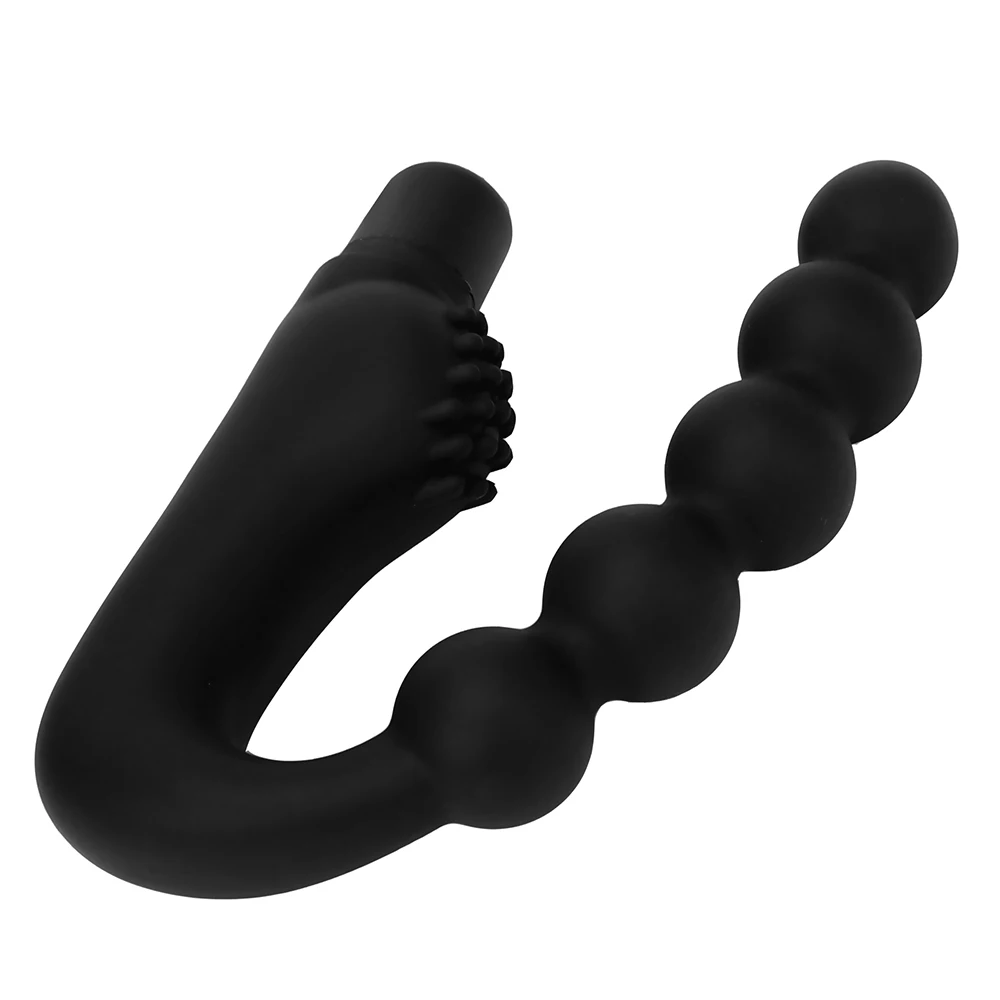 VATINE Anālais Vibrators ar Pērlītēm Klitora Stimulators Butt Plug G-spot Prostatas Massager Anālais Vibrators Seksa Rotaļlietas Vīriešiem Sievietēm