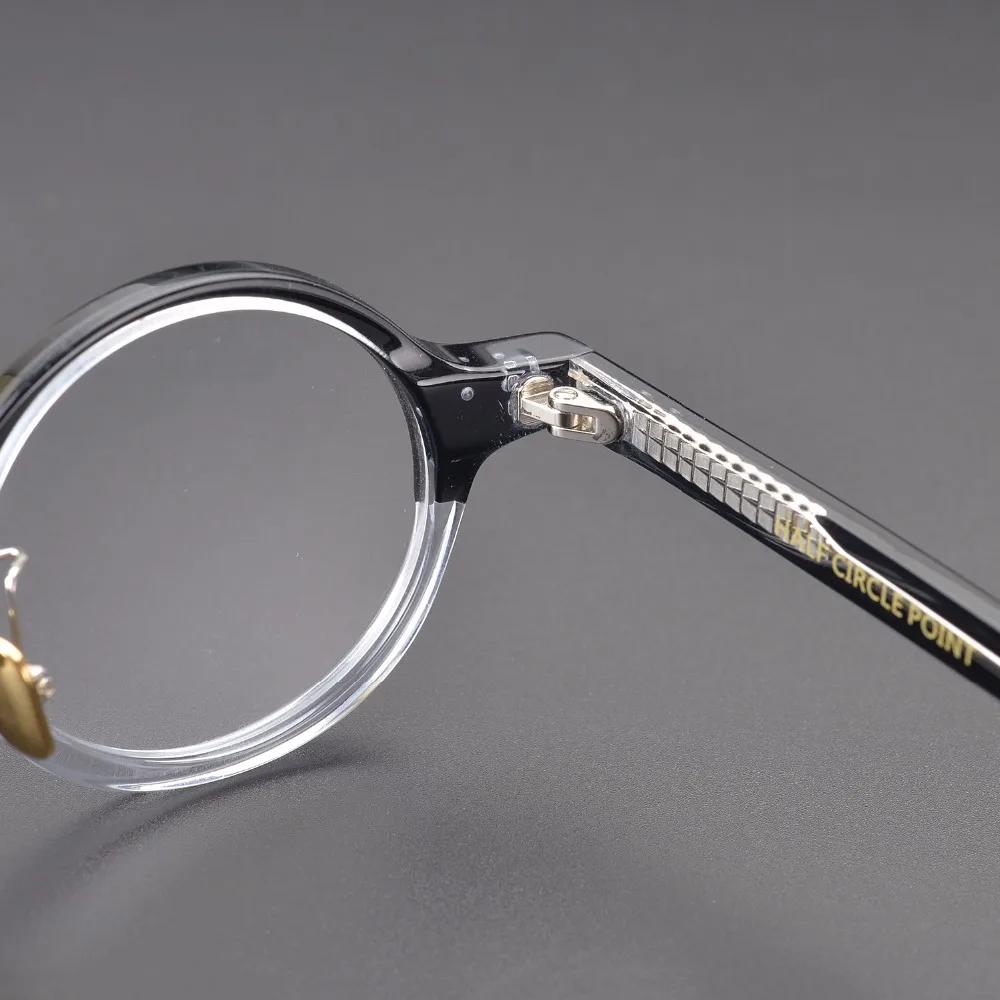 Vintage Kvalitātes Acetāta brilles klasiskā apaļā rāmja HP202 briļļu sievietes vīrieši oriģinālajā kastē gadījumā recepšu lēcas bezmaksas kuģis