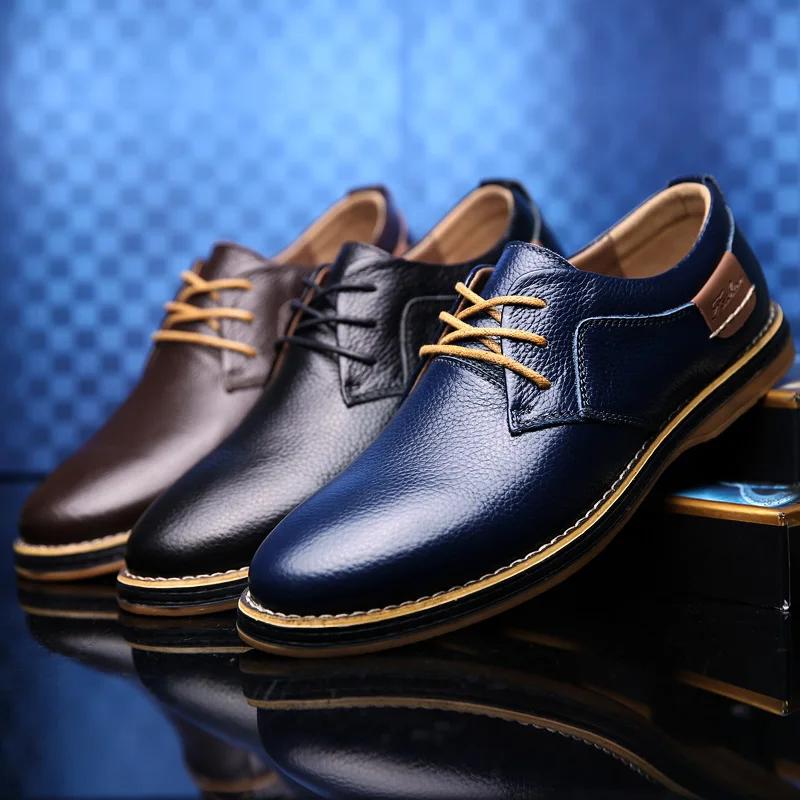 Vīriešu Oxford audums, ādas kleita, kurpes, Mežģīnes-up dzīvoklis kurpes Vīriešu elpojošs ikdienas apavi Moderns vīriešu kurpes, Liela izmēra 38-48