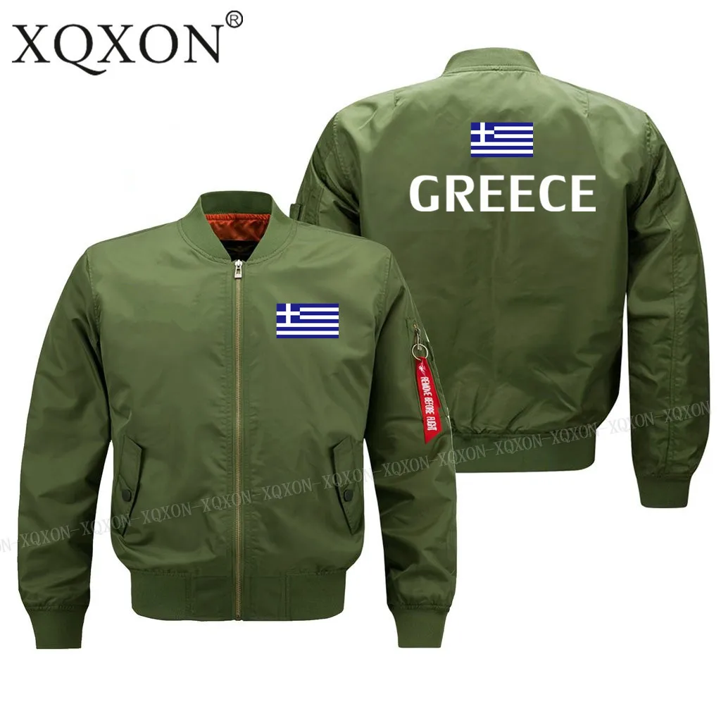 XQXON-karstā Pārdošanas Grieķijas Karoga Dizaina Militāro Pilotu Jaka Bomber 2020 