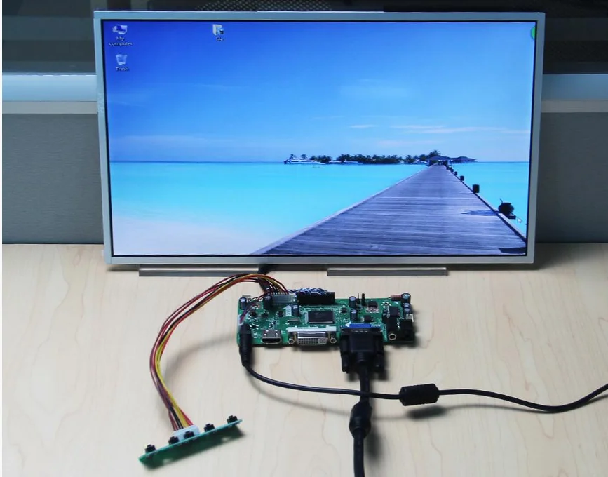 Yqwsyxl Kontroles padomes Monitoru Komplekts CLAA101WA01 CLAA101WA01A HDMI+DVI+VGA LCD LED ekrānu Kontrolieris Valdes Vadītāja