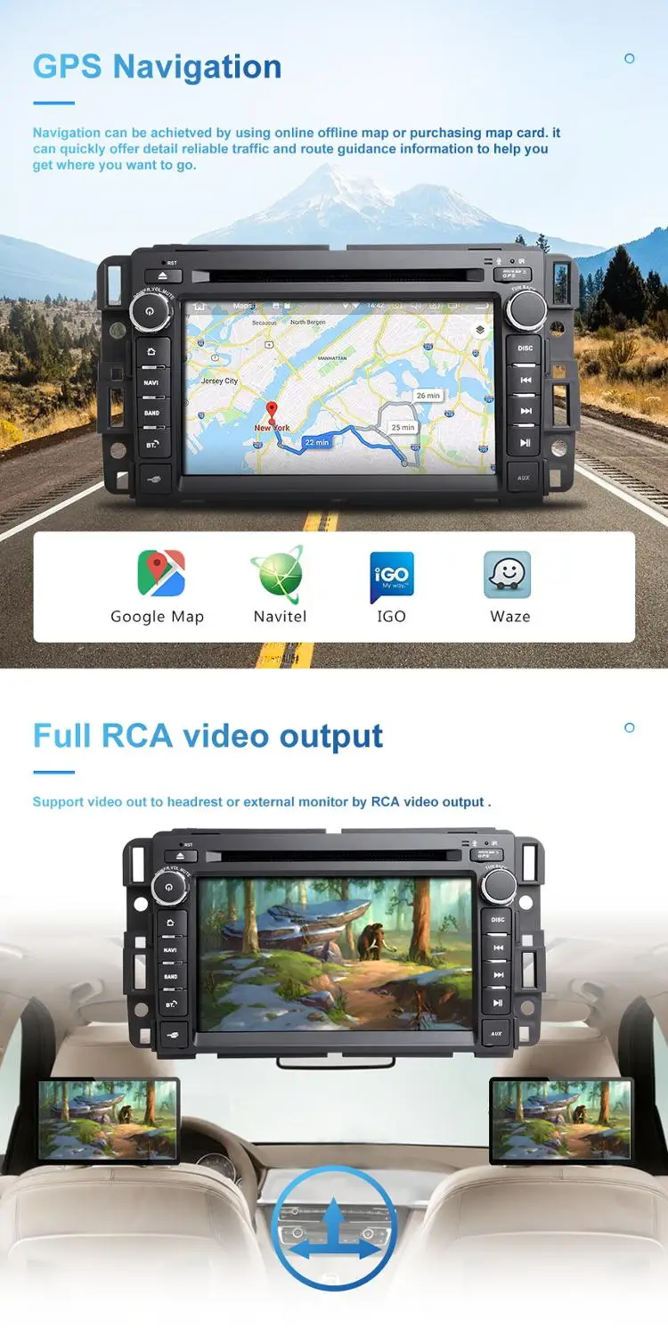 ZLTOOPAI Auto Multimedia Player Android 10 Chevrolet GMC Hummer Yukon Denali Acadia Auto GPS Navigācija, DVD Media Player IPS