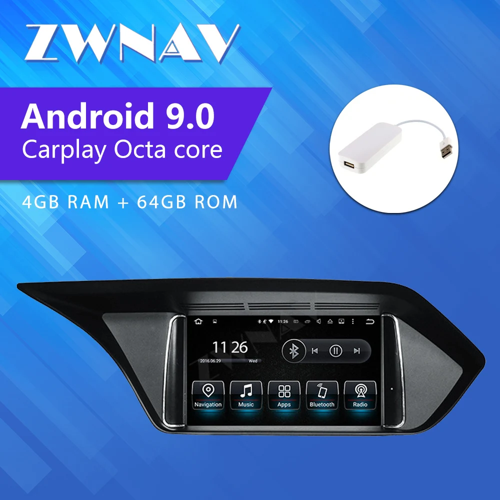 ZWNAV auto multimediju gps audio for Mercedes Benz E Klasse W212 S212 E250 E300 E63 2009-2017 ar 8 Kodolu android 9.0 4+64
