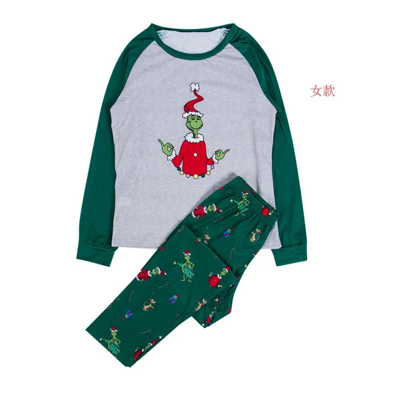 Ģimenes Atbilstošas Ziemassvētku Pidžamu Komplekts Ziemassvētki Sieviešu Cilvēks, Baby Kids Sleepwear Naktsveļu 2019 Modes jaungada Cute Pidžamas Komplekts