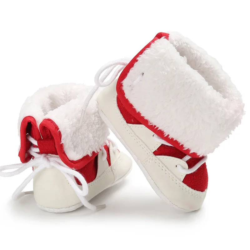 0-18M Ziemā Silts Bērnu Zēniem Sniega Zābaki, Mežģīnes up Sloksnes Mīksto Vienīgais Kokvilnas Bērnu Boot Toddler Zīdaiņu Apavi
