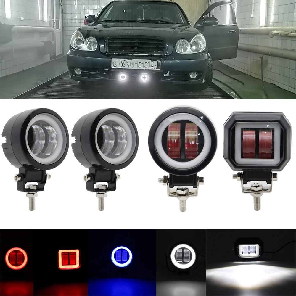 1/2gab 20W LED Darba Gaisma 12V Auto Auto SUV, ATV 4WD 4X4 Offroad LED Braukšanas Miglas Lukturis Motocikla Kravas automašīnu Lukturu vietas gaismas