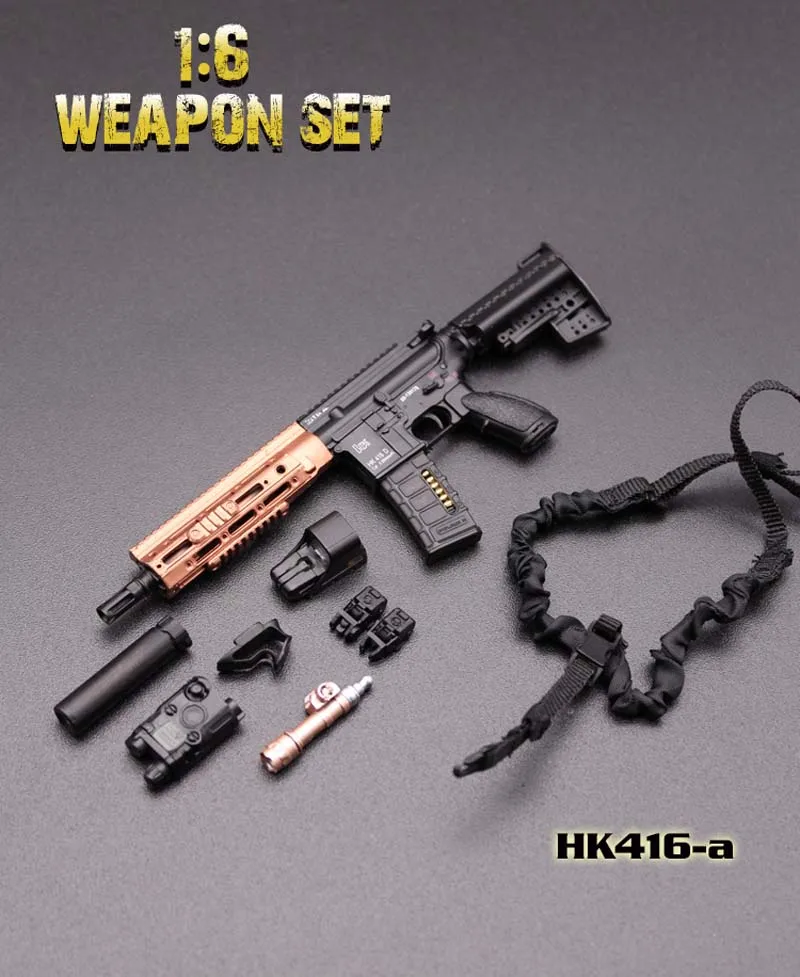 1/6 Mēroga Mini HK416 Sērijas M4 Sērija Šautene Ieroci, Ierocis Modelis Rotaļlietas 12