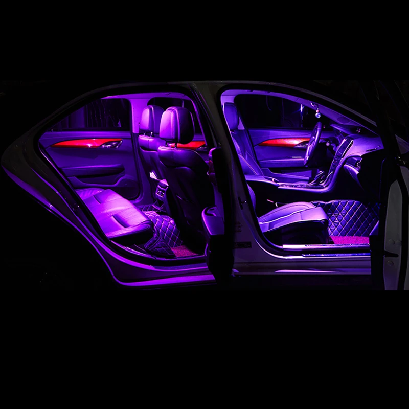 10pcs LED Auto Interjera Apgaismojums Priekšā, Aizmugurē, Lasīšanas Gaismas Bagāžnieka Spuldzes Tualetes Spoguli, Lampas Volkswagen VW Bora 1j2 Jetta mk4