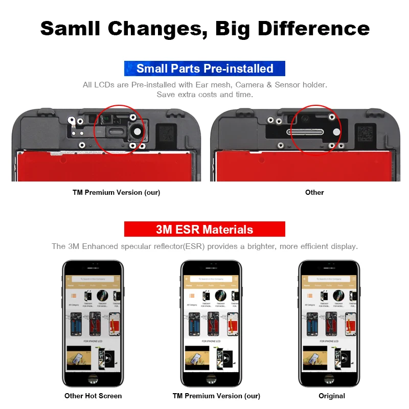 10pcs Tianma iPhone 7 7.G LCD Ekrāna Mobilo Tālruni Montāža Nomaiņa iPhone 7 7.G Displejs Digitizer 3D skārienjutīgo Ekrānu