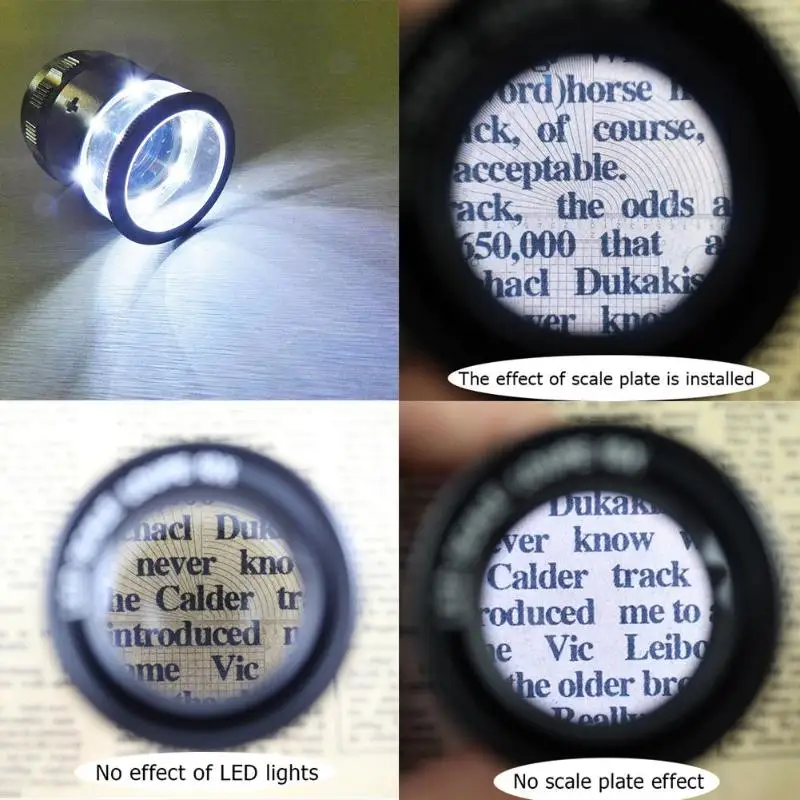 10X Optiskā Stikla Objektīvs Stāvēt Mērinstrumenti Lupa Regulējams Mēroga Lupa ar LED Gaismas Palielināmā Stikla Rotaslietas Sertifikācijas Te