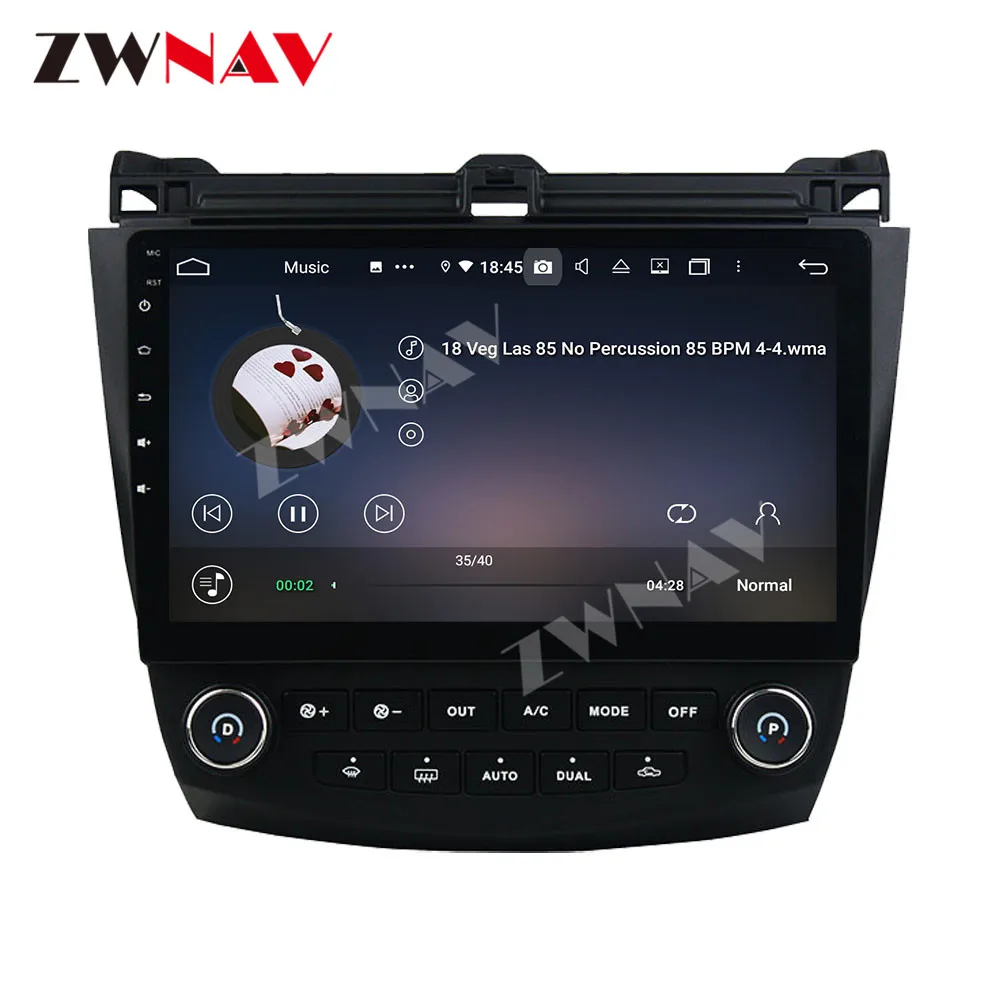 128G Carplay Android 10 Auto DVD Atskaņotājs Honda Accord 7 2003 2004 2005 2006 2007 BT GPS Navi Auto Radio Audio Stereo Galvas vienības