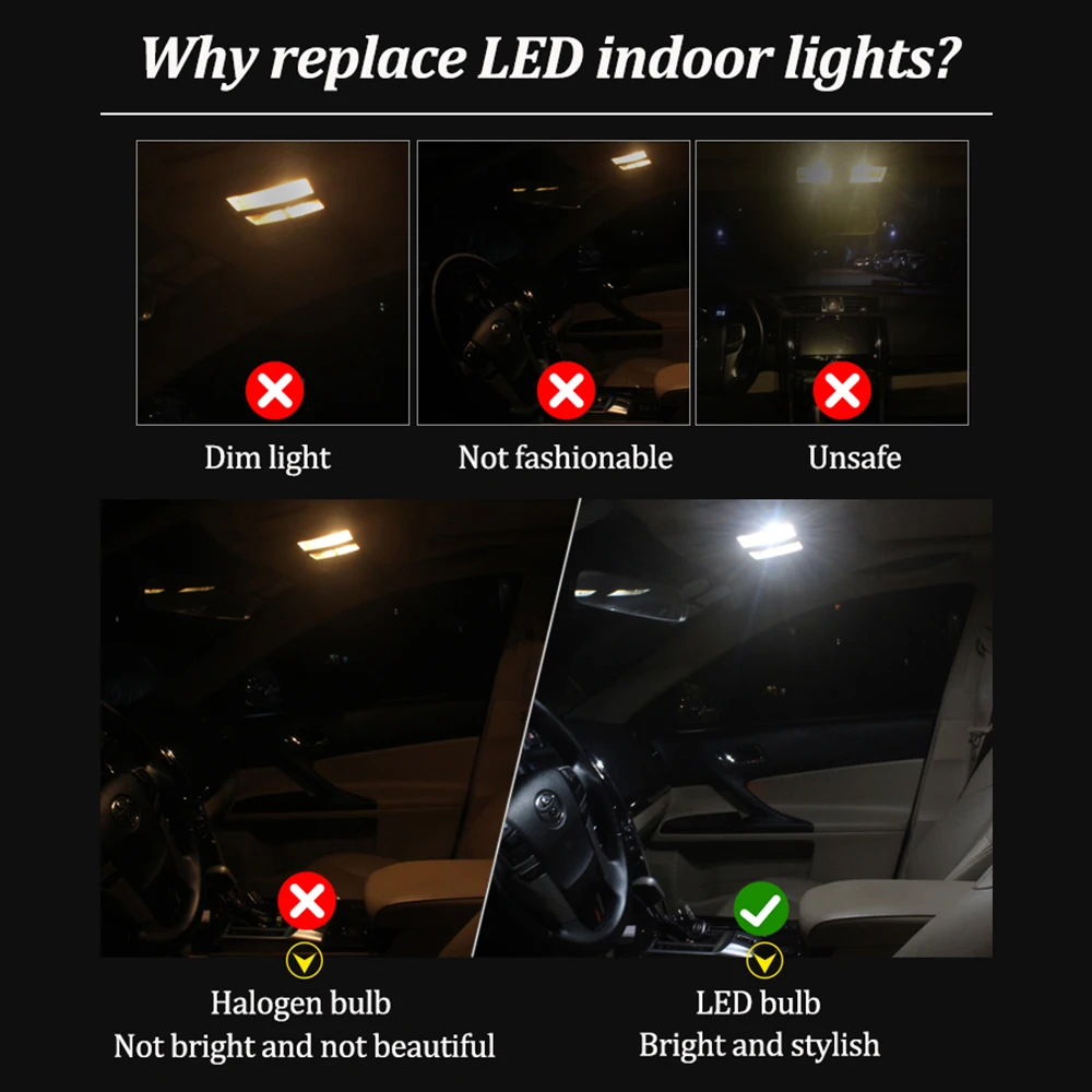 14Pcs Nav Kļūda Balts Canbus Ford Fusion Mondeo 4 Mk5 Mk V LED Interjera Kartes Dome Light + Licence Plate Lampu Komplektu (2013. - 2020. gadam)
