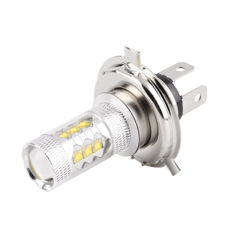1gb H4 12v 80W Super Spilgti LED Balts Miglas Aste, Savukārt dienas gaitas lukturi Galvas Auto Gaismas Lampas Spuldzes Karstā