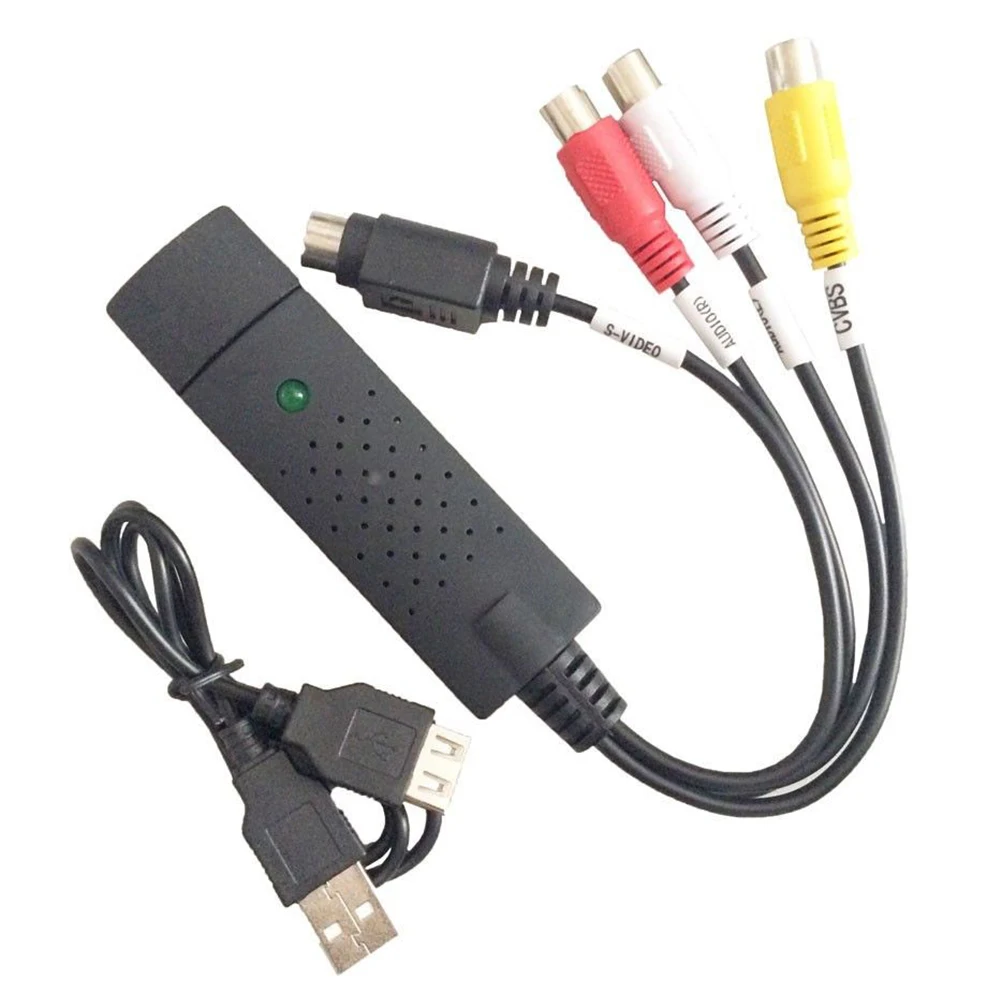 1set Easycap USB 2.0 Audio un Video DVD VHS Ieraksta Tveršanas Kartes Pārveidotāju DATORU Adapteri
