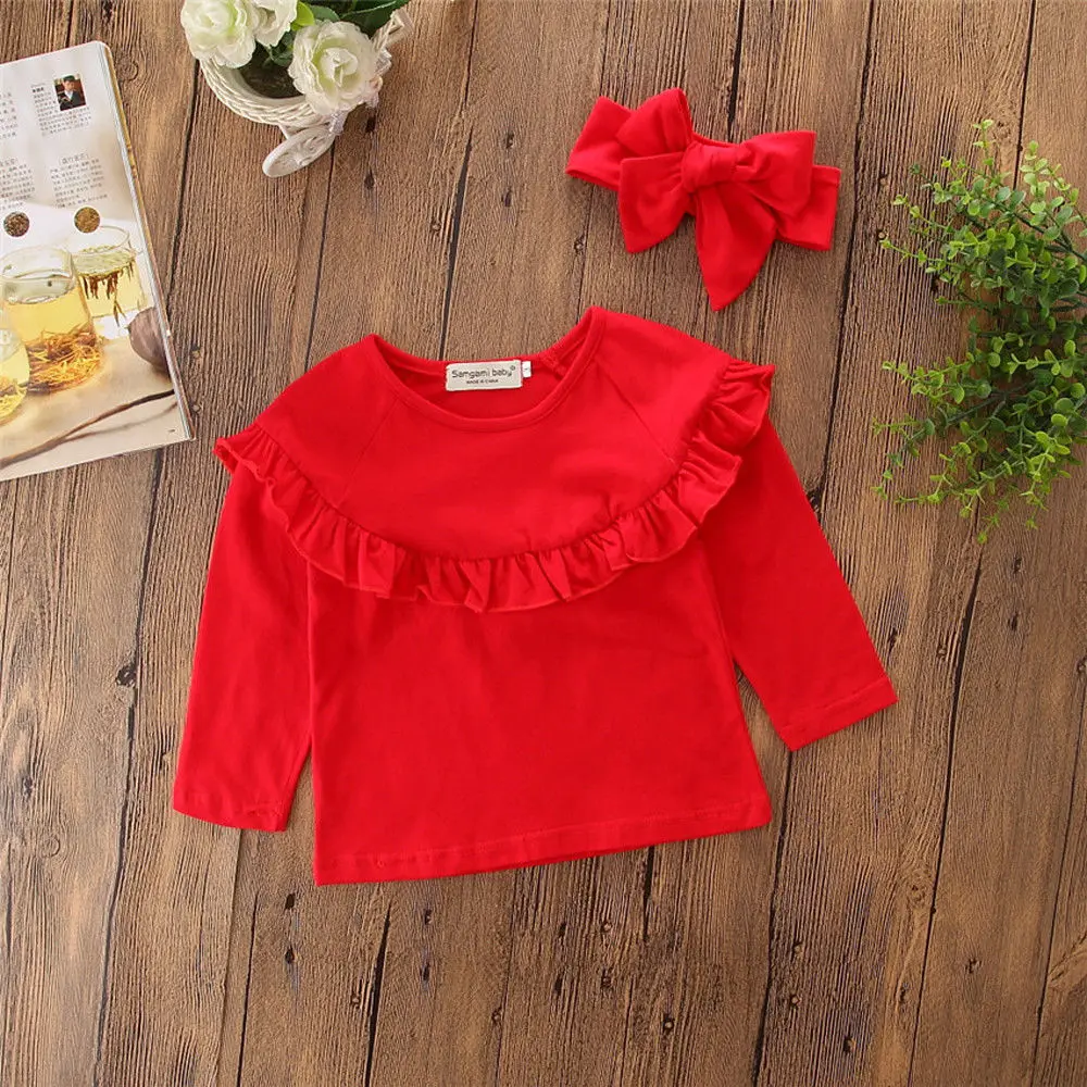 2017 Jauns Zīdainis, Zīdaiņiem un Bērniem, Bērnu Meitene Cieta T-Krekls Topi Denim Džinsu Bikses 3Pcs Komplekti Modes Apģērbu Rudens Apģērbs 2-7T