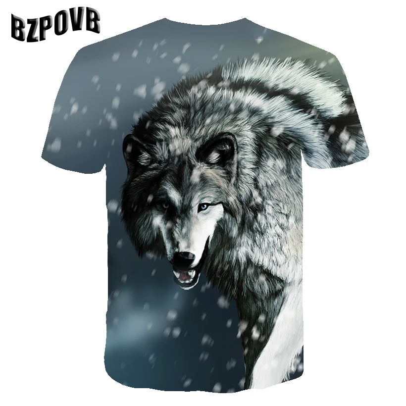 2019 Jaunākās Wolf 3D Drukas Dzīvnieku Forši, Smieklīgi T-Krekls Vīriešiem ar Īsām Piedurknēm Vasaras Topi, t krekls Vīriešu Modes Gadījuma T krekli Vīriešu 6XL