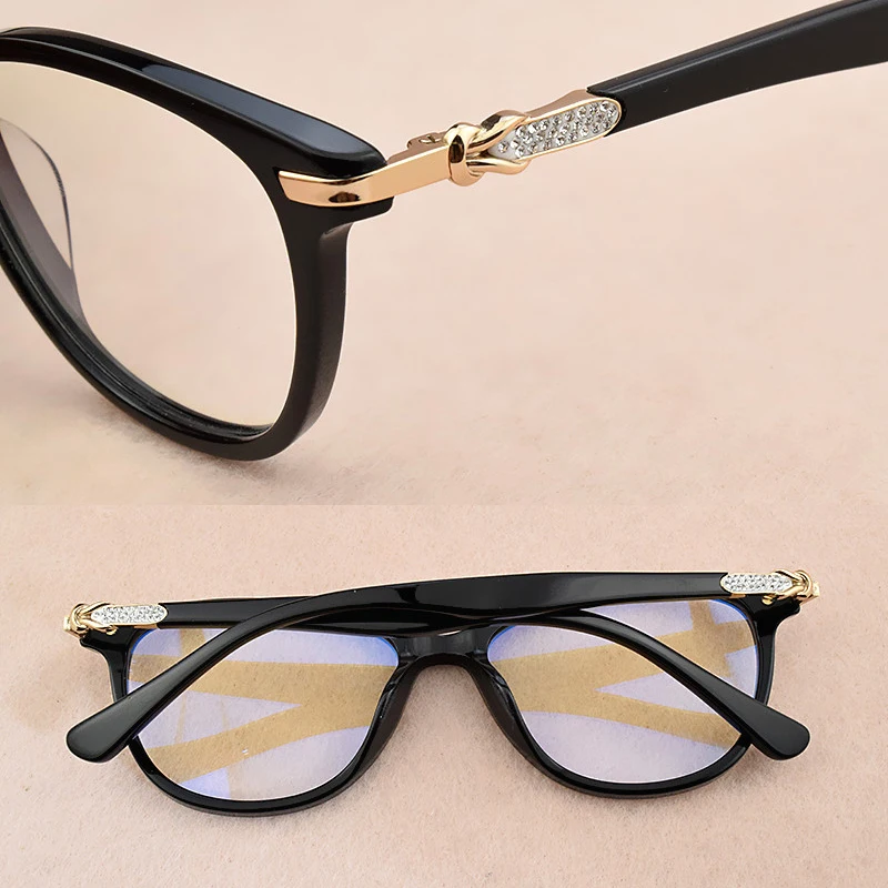 2019 Kaķu Acu Brilles Rāmis Sievietēm Rhinestone Dekorēšana Stili, Optiskās brilles, Datoru Brilles sieviešu briļļu rāmji briļļu