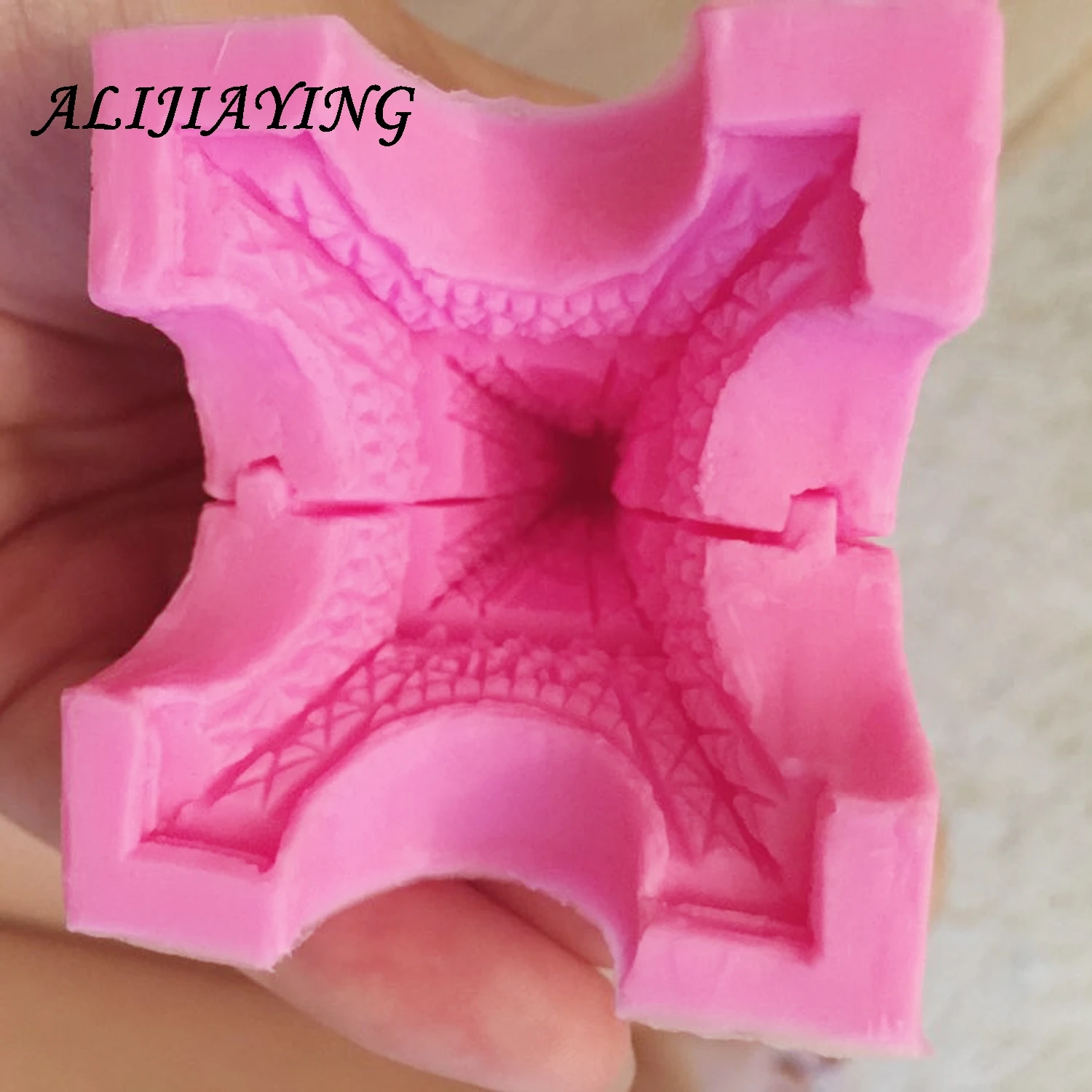 2gab/komplekts 3D Sugarcraft Pomādes kūka silikona veidnē Tornis Atpakaļgaitā, kas veido polimēru šokolādes konditorejas izstrādājumi, ziepes, apdare, instrumenti, D0588