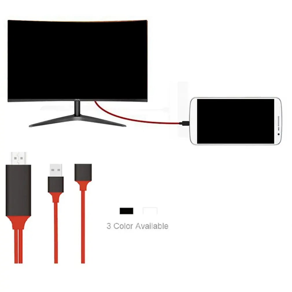 2M 8 Pin, Lai HDTV HDMI AV Adapteri Kabelis Zibens IPhone IPad ar IOS Sistēmas, Mobilais Tālrunis, Kabeļu TV Hd