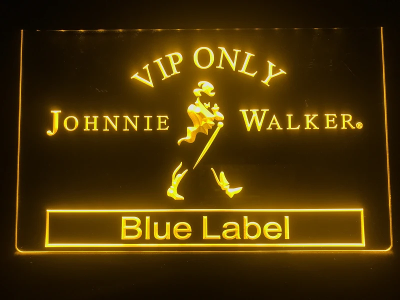 480 Tikai VIP Johnnie Walker Blue Label LED Neona Gaismas Zīme
