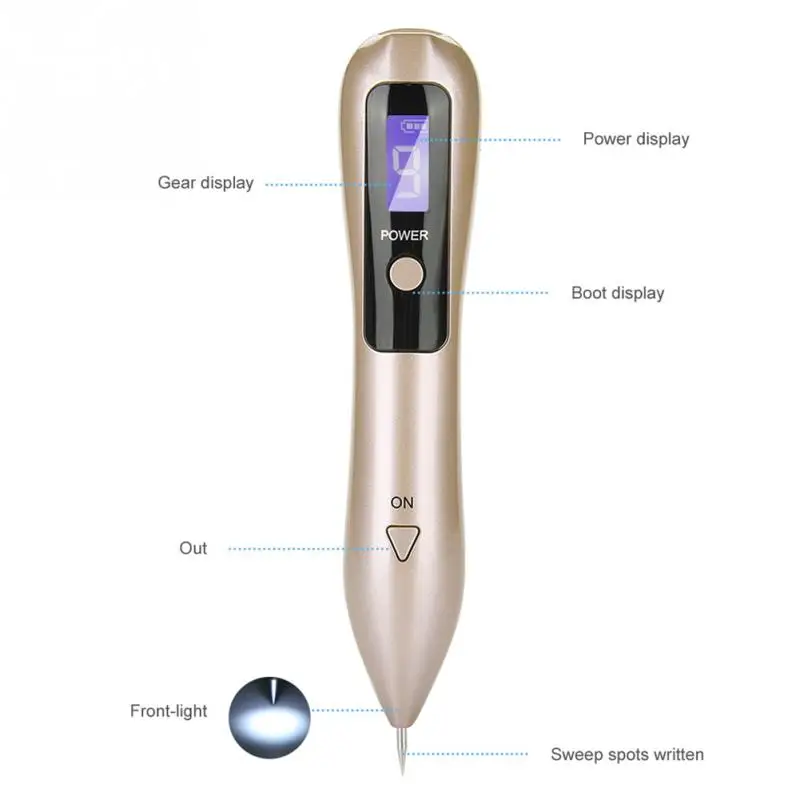 9 līmeņa LCD Plazmas Pildspalvu tetovējums Mols Noņemšana pildspalvu Dark Spot Remover par sejas, ķermeņa ādas tagus Izraibināt noņemšanas Punkts Skaistumkopšana