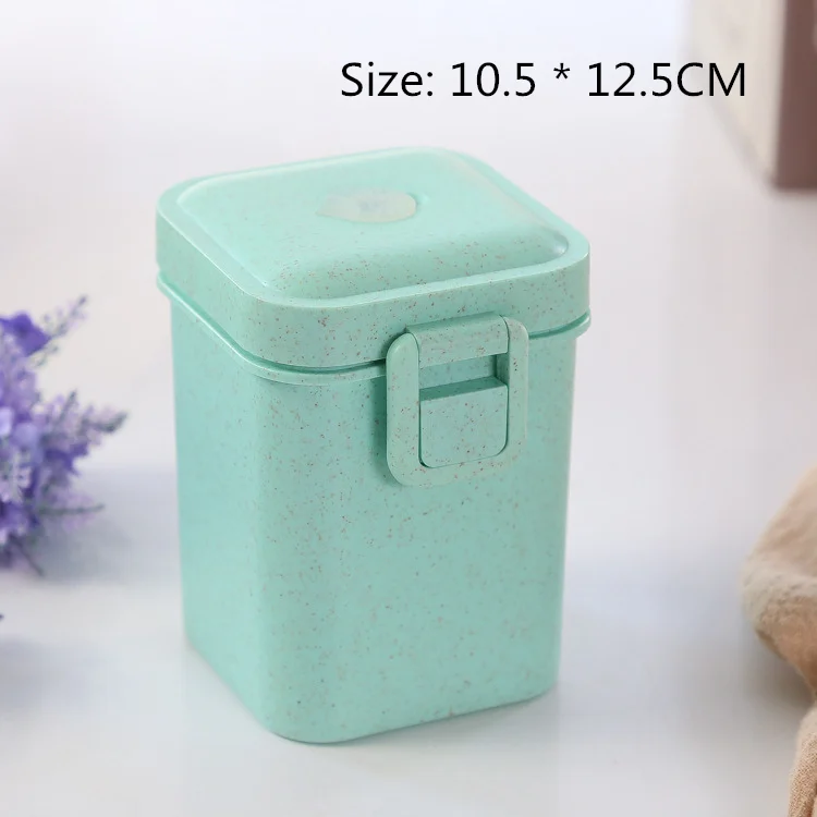 900ml 3 Slāņi Pusdienas Kaste Bento Pārtikas Konteineru, Eco-Friendly Kviešu Salmu Materiāla Microwavable Dinnerware Lunchbox 