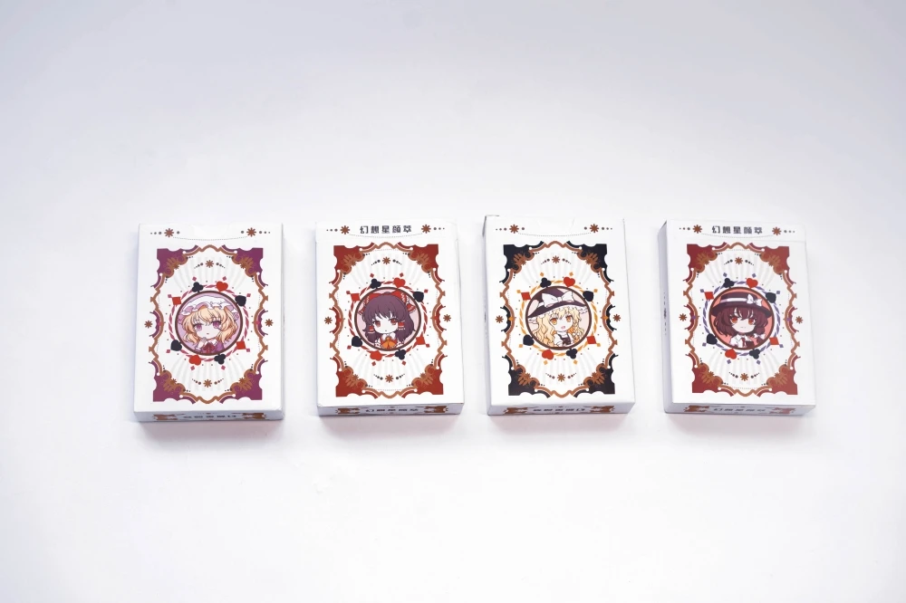 Anime Touhou Projekta Flandre Koši Remilia Hakurei Reimu Cirno Attēls Papīra Pokera Galda Spēļu Kārtis Valdes Radošo Rotaļu Dāvanu