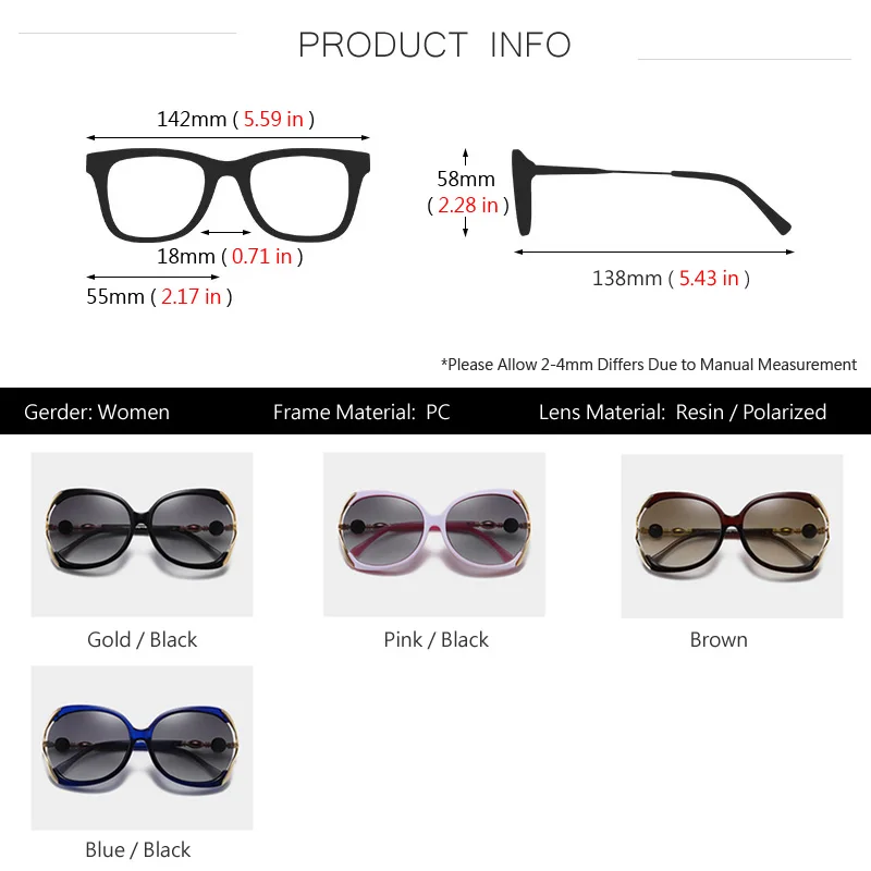 AOWEAR 2020. gadam Lielgabarīta Vintage, Saulesbrilles Sieviešu Polarizētās Retro Saules Brilles Luksusa Zīmolu Dāma Toņos Oculos Brilles ar Lietā
