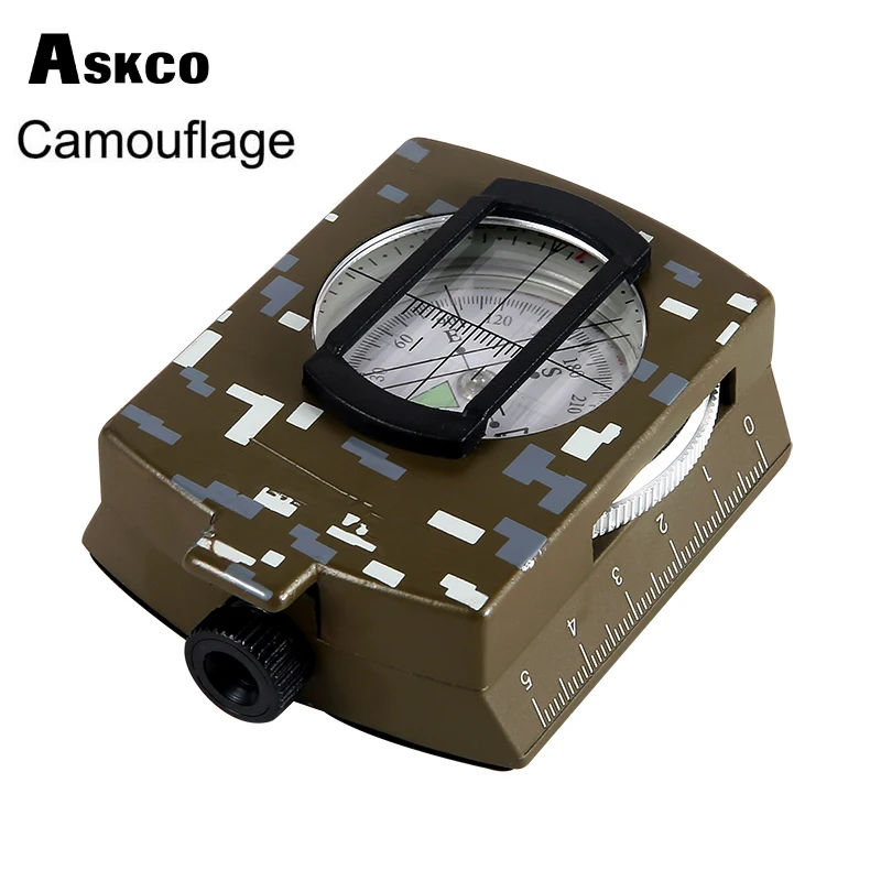 Askco Ūdensizturīgs Izdzīvošanas Militāro Kompass, Pārgājieni, Kempings Armijas Kabatas Āra Lensatic Kompass Rokas Ģeoloģisko kompasu