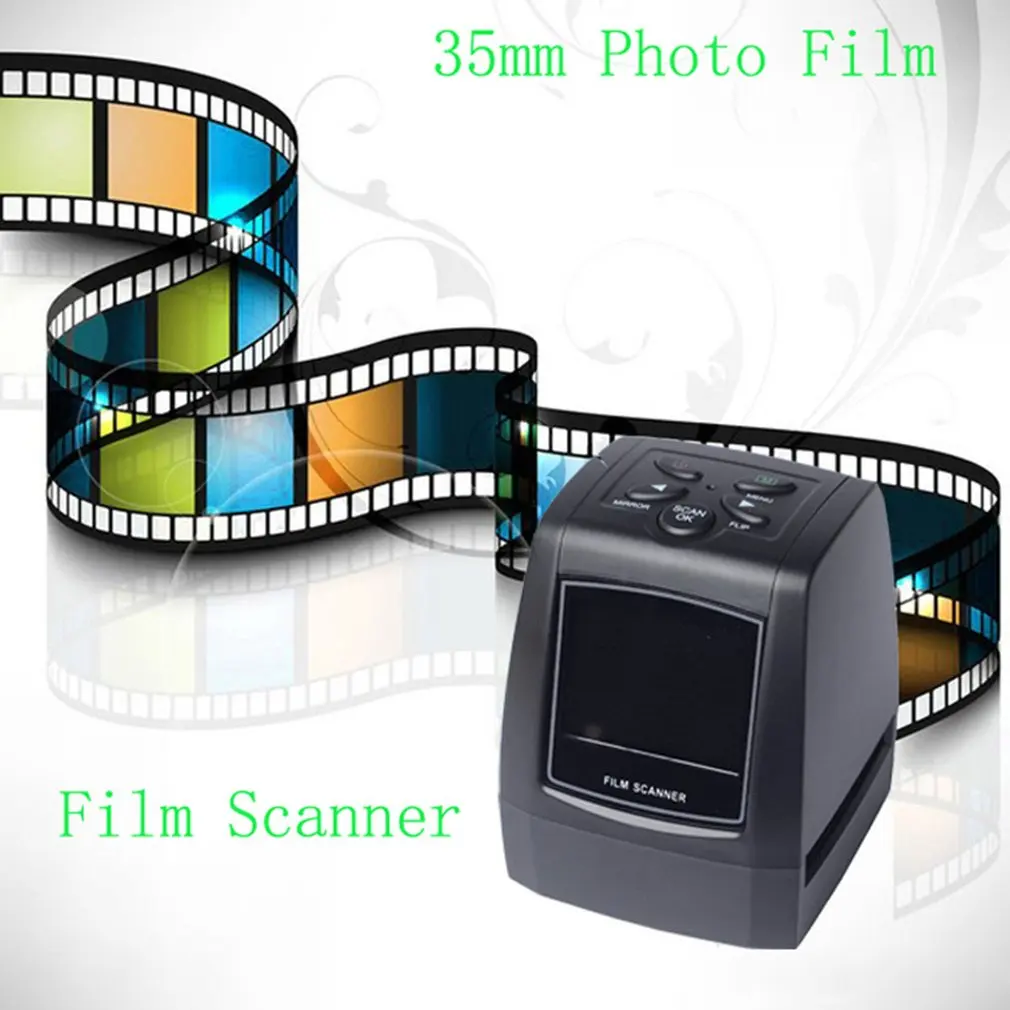 Augstas Izšķirtspējas Fotoattēlu Skeneris 35/135mm Slaidu Filmu Skeneri Digitālās Filmu Converter 2.36