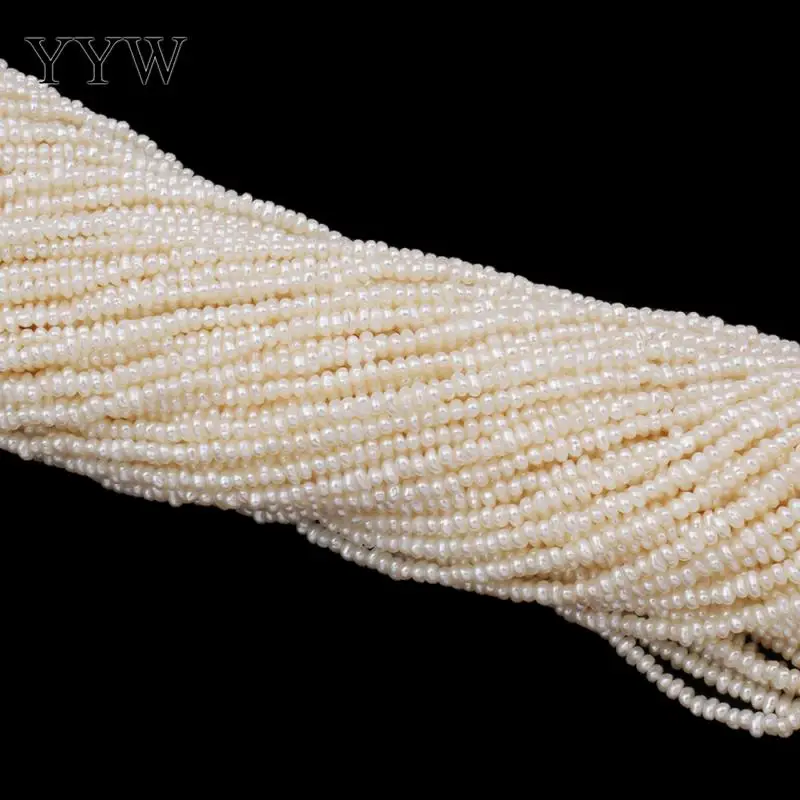 Augstas Kvalitātes 2-3mm Dabīgo Saldūdens Pērļu Krelles balta Baroka Pērle Zaudēt Krelles Par DIY Kaklarota Bracelat Rotaslietu izgatavošana