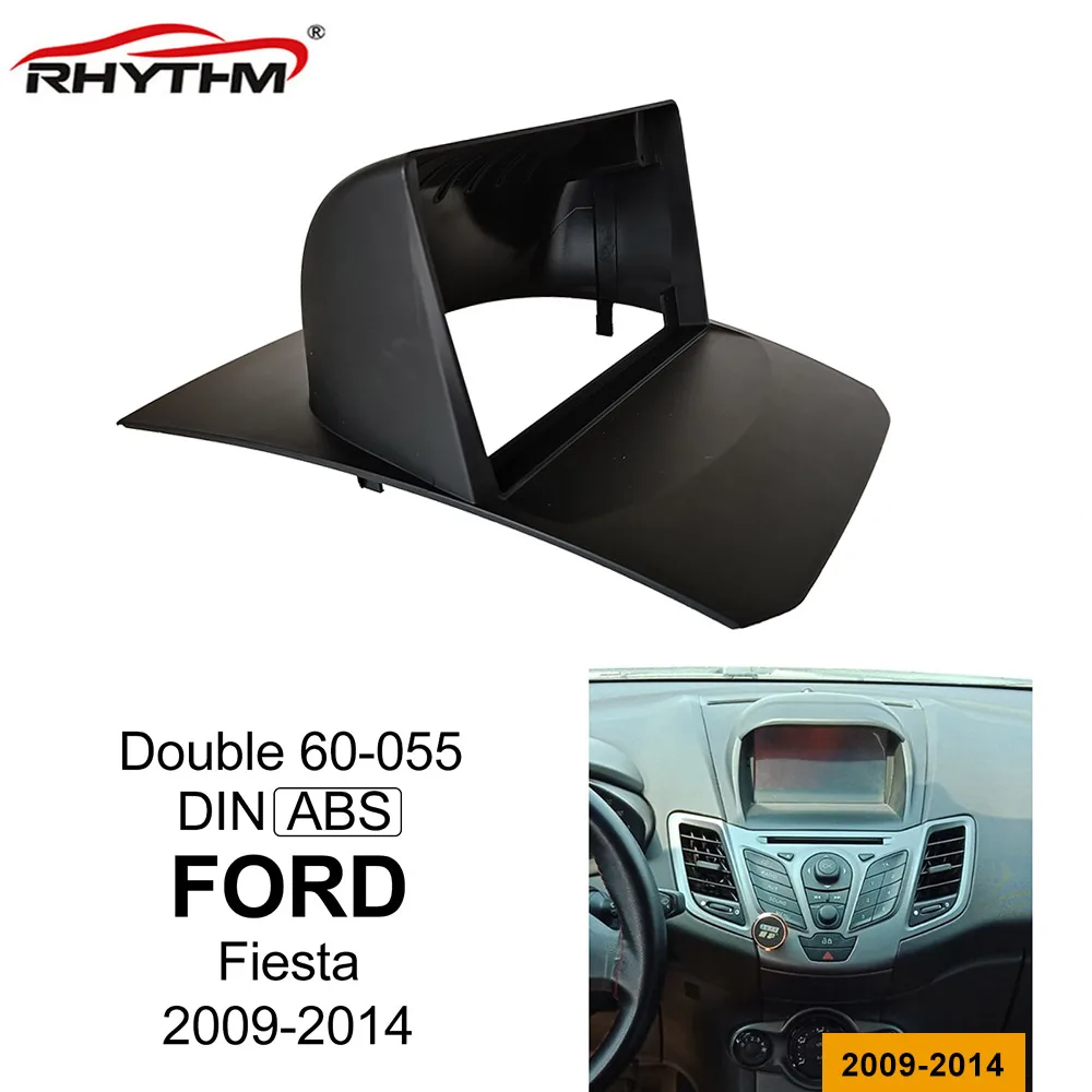 Auto Fascijas FORD Fiesta 2009. -. Gada Stereo Dashboard Paneli, In-dash Mount Uzstādīšana 9 Collu Auto DVD Rāmis Fascias Apdares Komplekts
