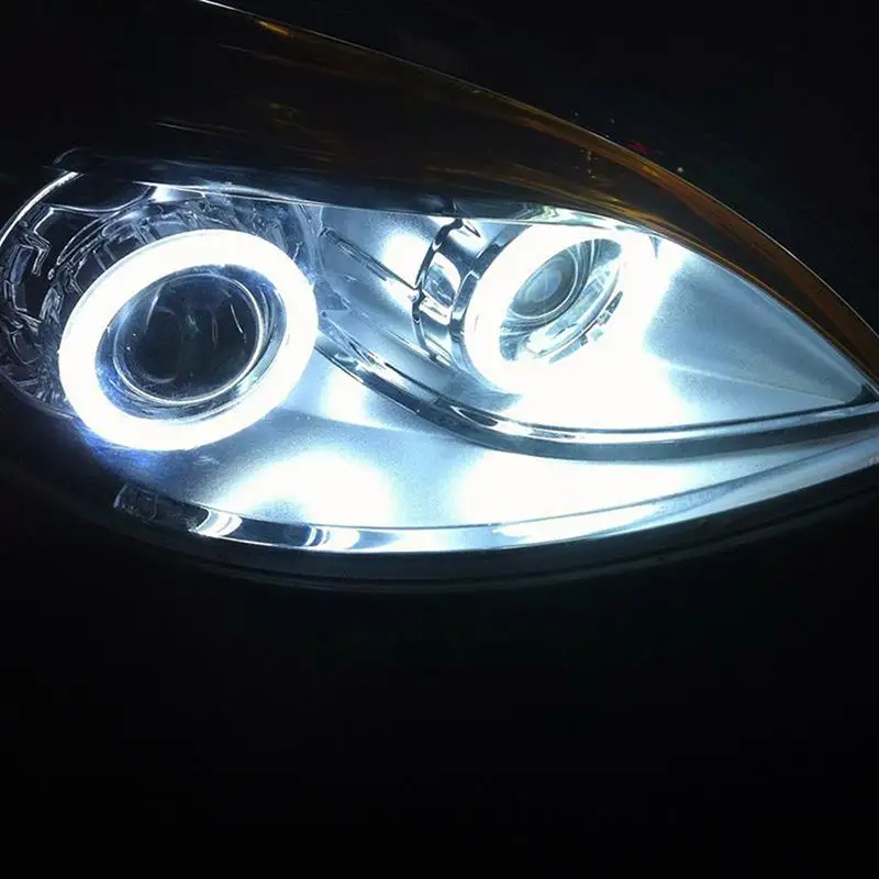 Auto Lampas Auto LED Angel Eyes Miglas Lukturi 12V 3W 60mm 80mm Auto Lampas, priekšējo Lukturu Gaismas lukturi Angel Eyes Auto Piederumi