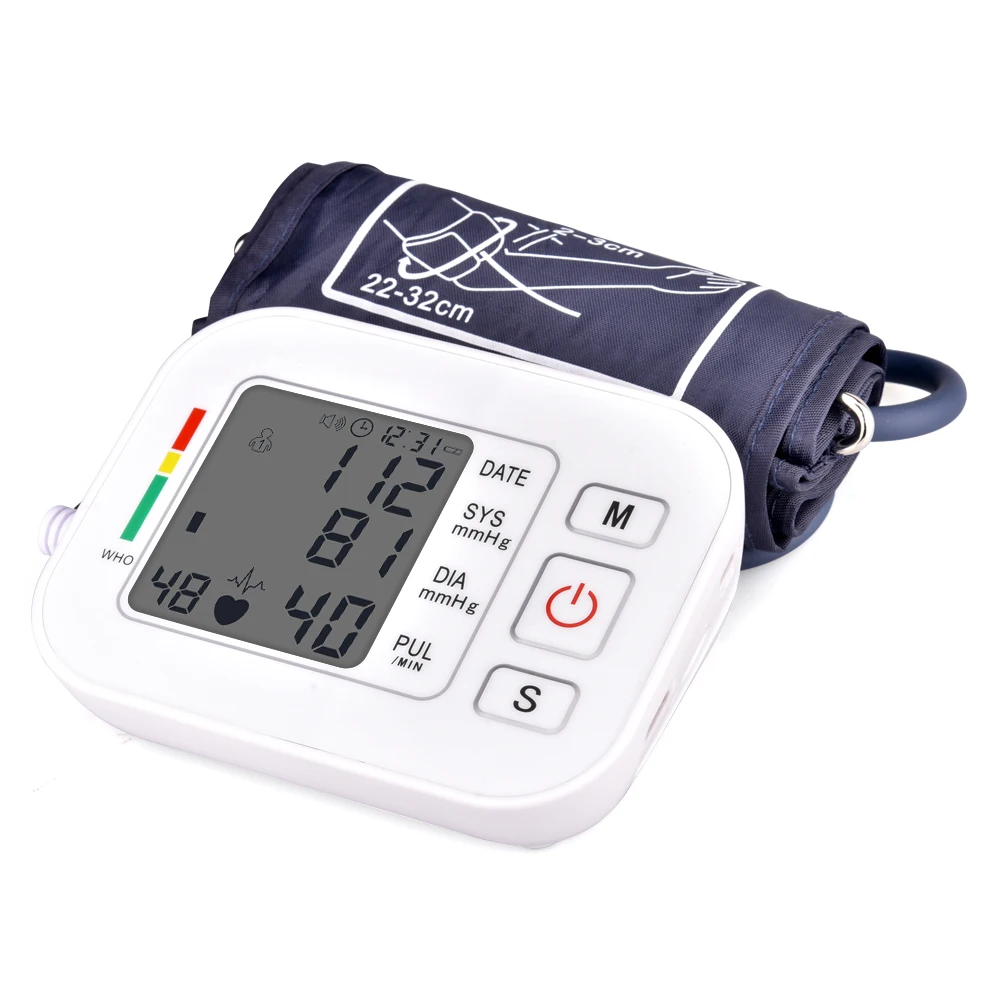 Automātiskie augšdelma asinsspiediena Monitors LCD sirdsdarbību Līmenis Pulsa Mērītājs Sirdsdarbība uzraudzības Mājas Veselīgu Digitālās Instrumenti